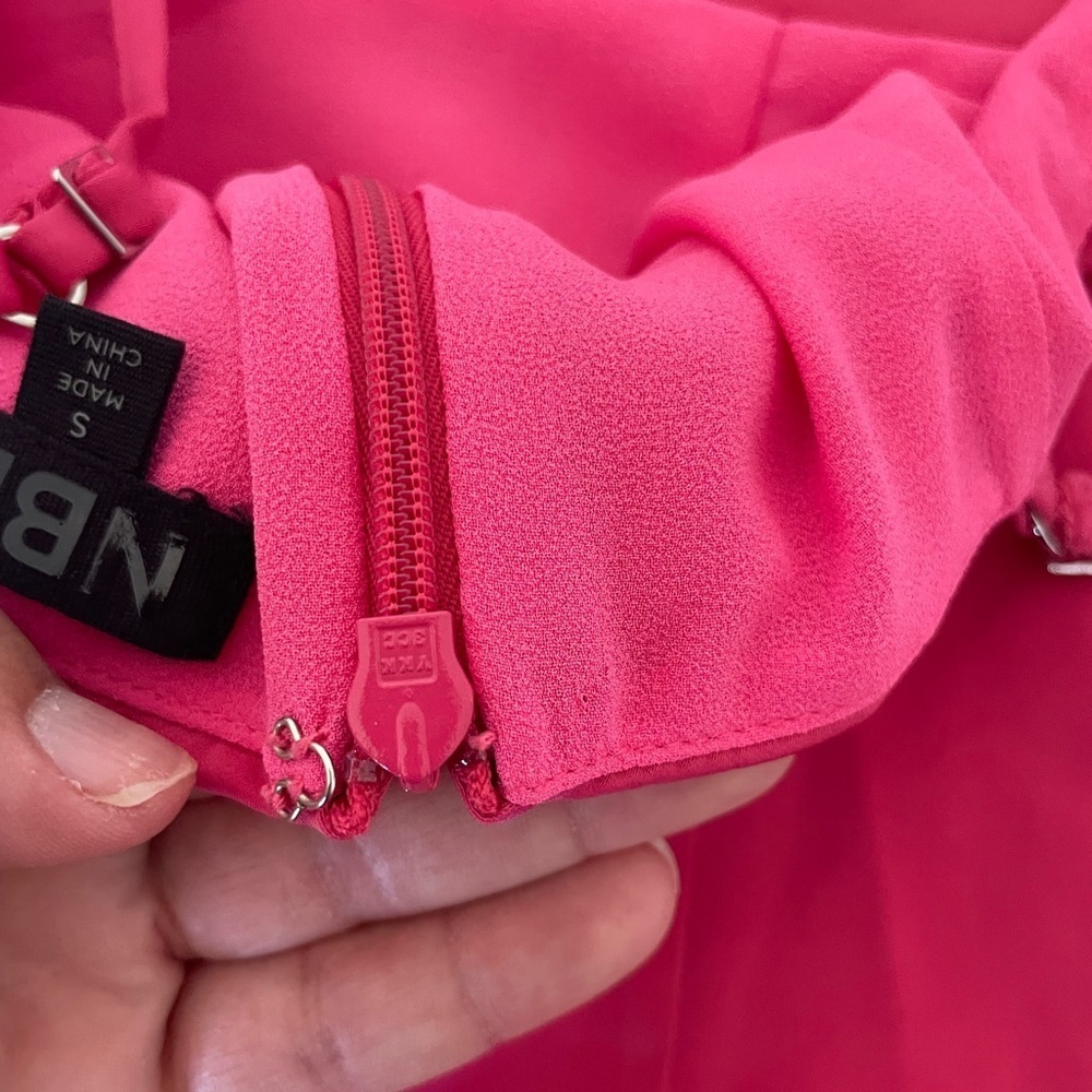 NBD Abra Pink Satin Ruched Mini Dress - Picture 11 of 12